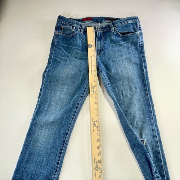 AG Adriano Goldschmied Light Blue Straight Leg Jeans - Picture 14 of 14